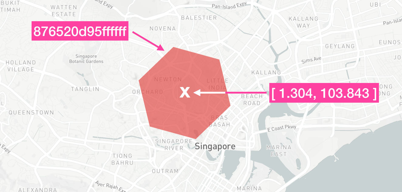 h3 map that uses the hexagon geospatial library h3-js