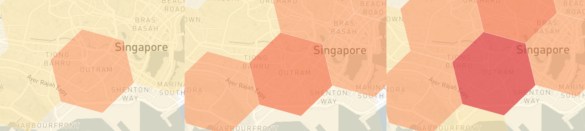 The effect of using the react range slider rc-slider in building a taxi demand heatmap