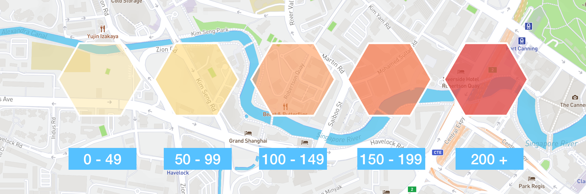 A react slider example that is used to build a taxi demand heat map