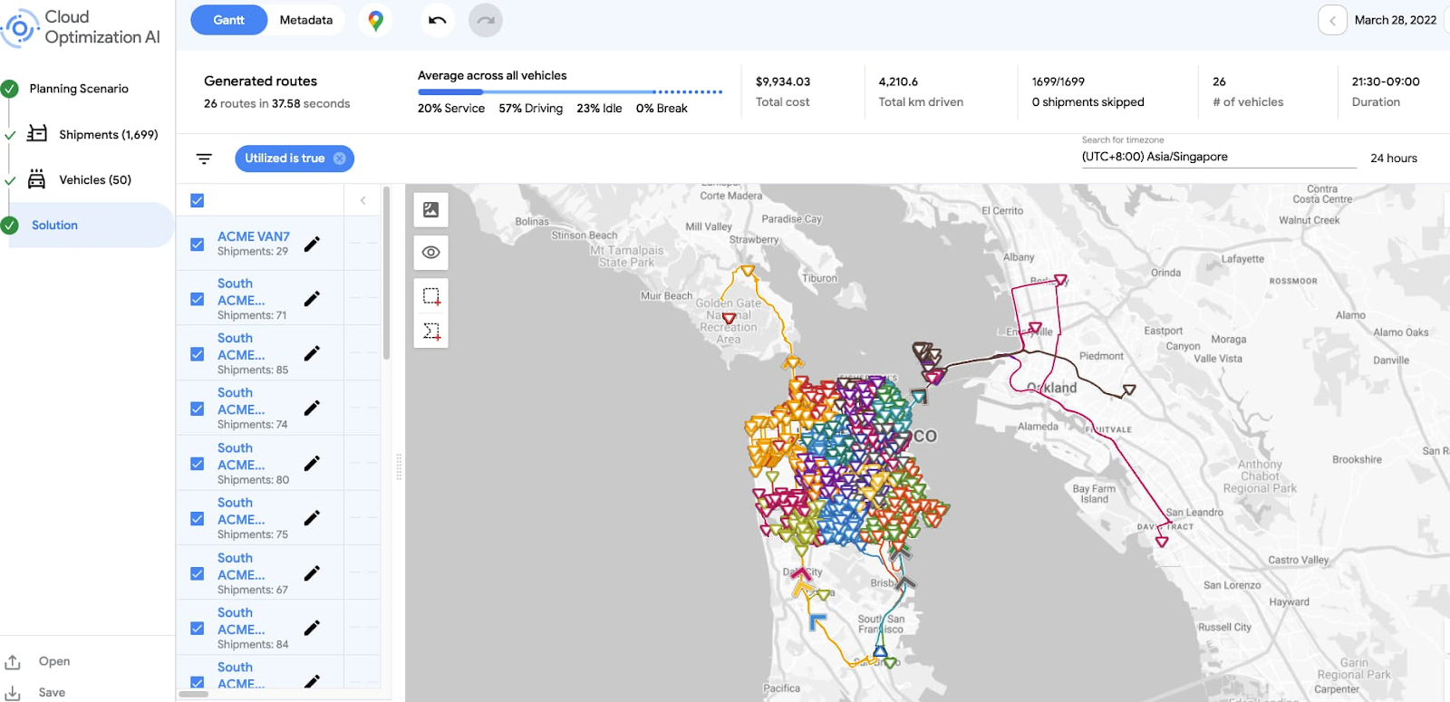 Google Mobility: Working with Google ODRD, LMFS and Cloud Fleet Routing APIs