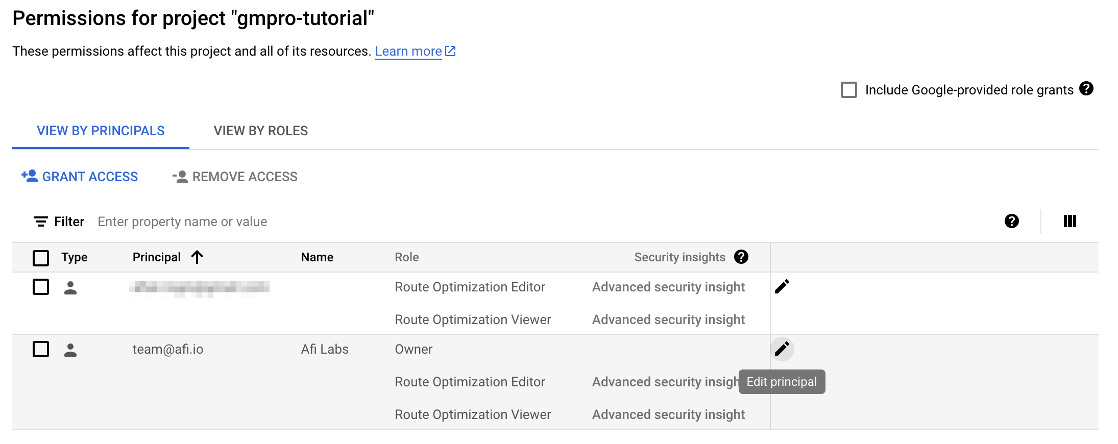 Setting up route optimization viewer and route optimization editor permissions