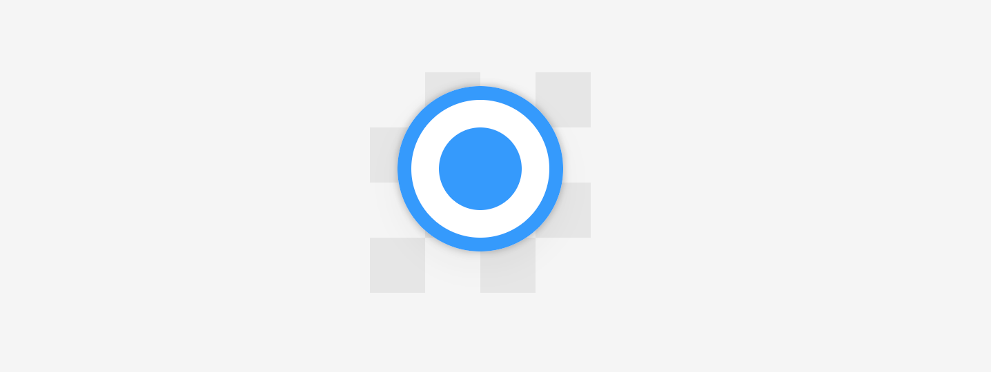 The stop SVG element used on an active marker