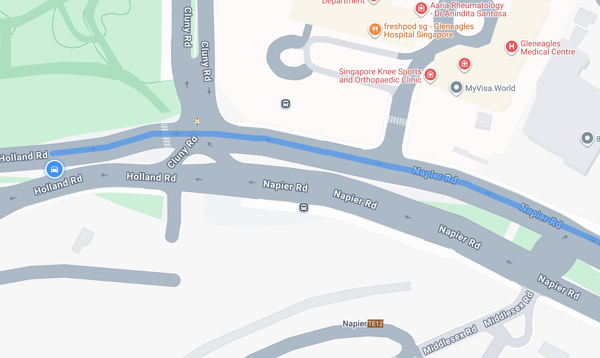 Encoded polyline used to display the map matched route