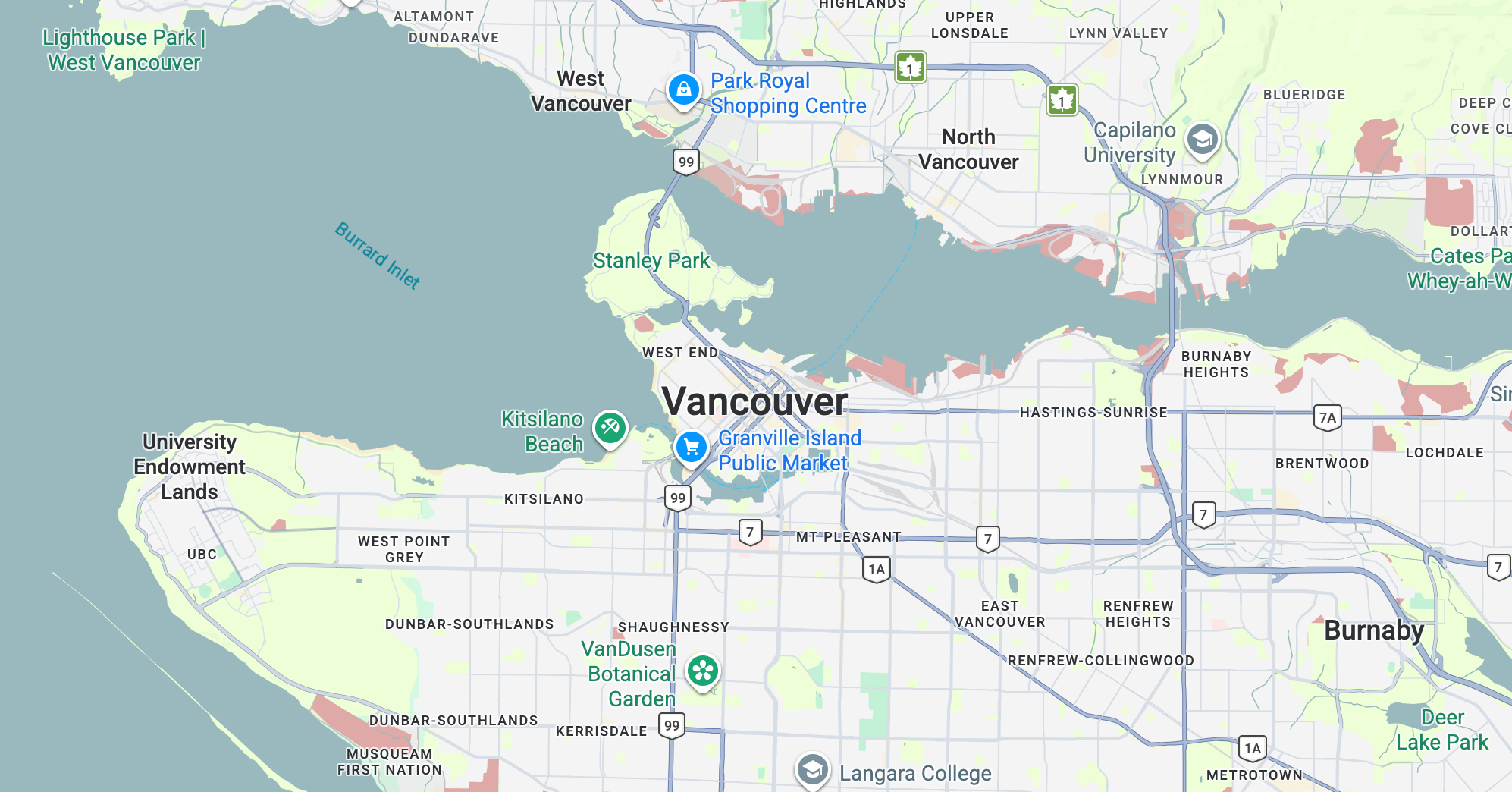 The new style applied to the Google Map in React