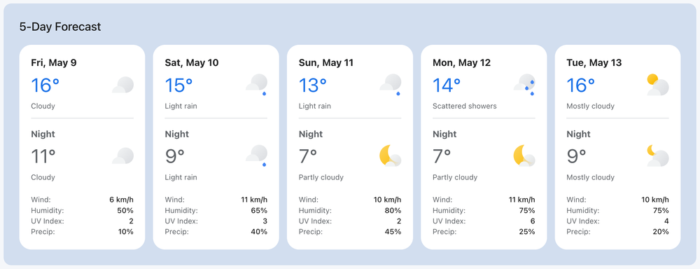 Build a weather app with the Google Weather API