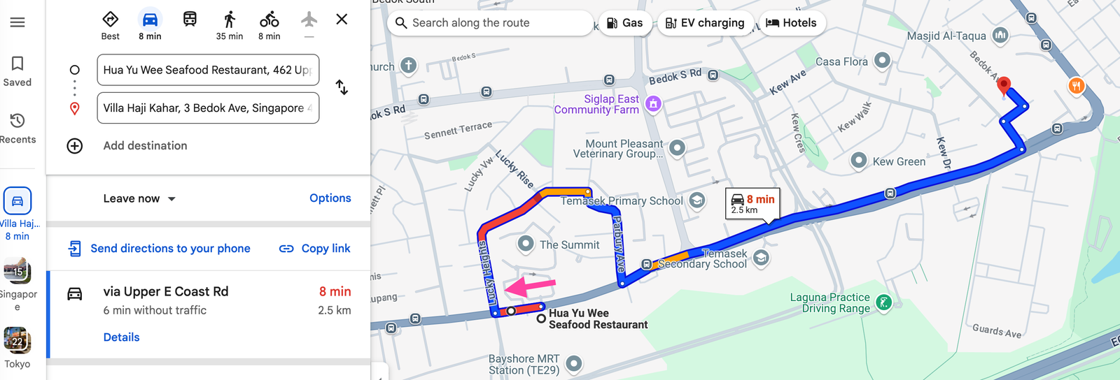 Plan a route with multiple stops using the Routes API